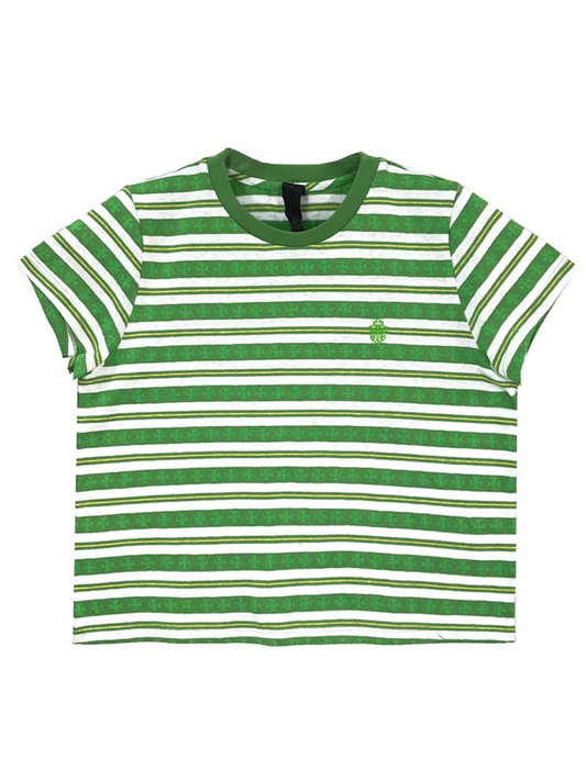 Chrome Hearts Dagger Logo Stripe (Women) Tee Green