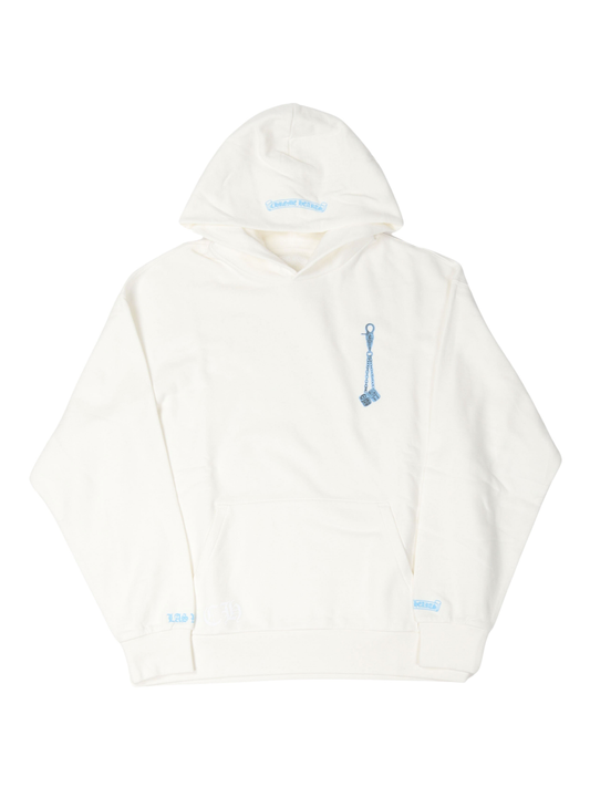 Chrome Hearts Dice Keychain Hoodie White