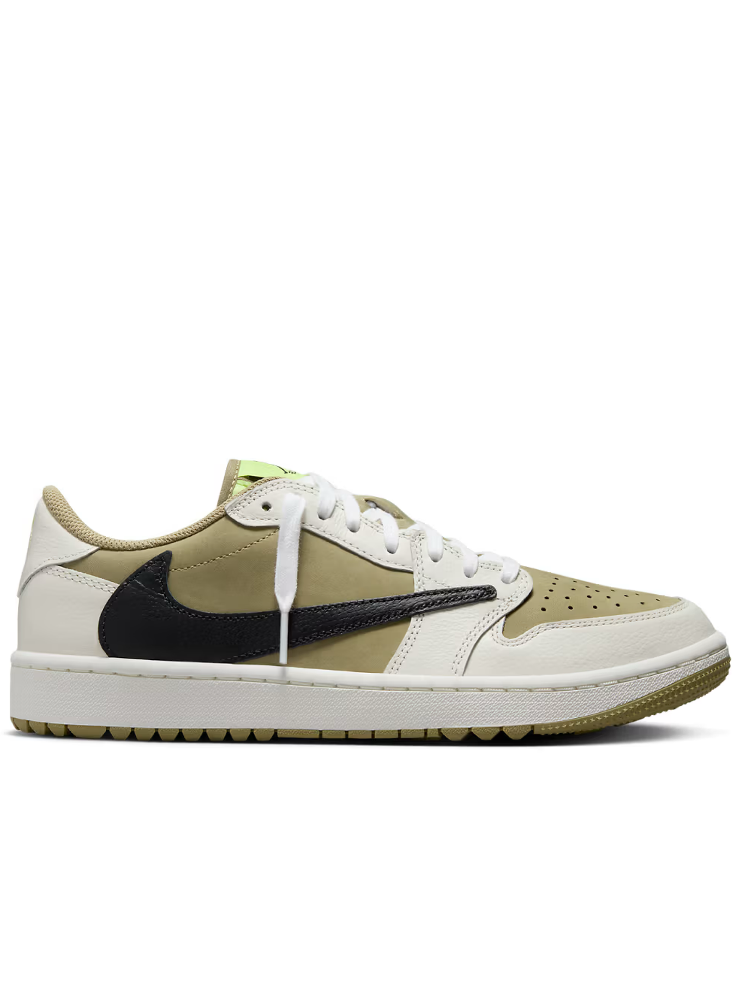 Air Jordan 1 Retro Low Golf Travis Scott Neutral Olive  FZ3124-200