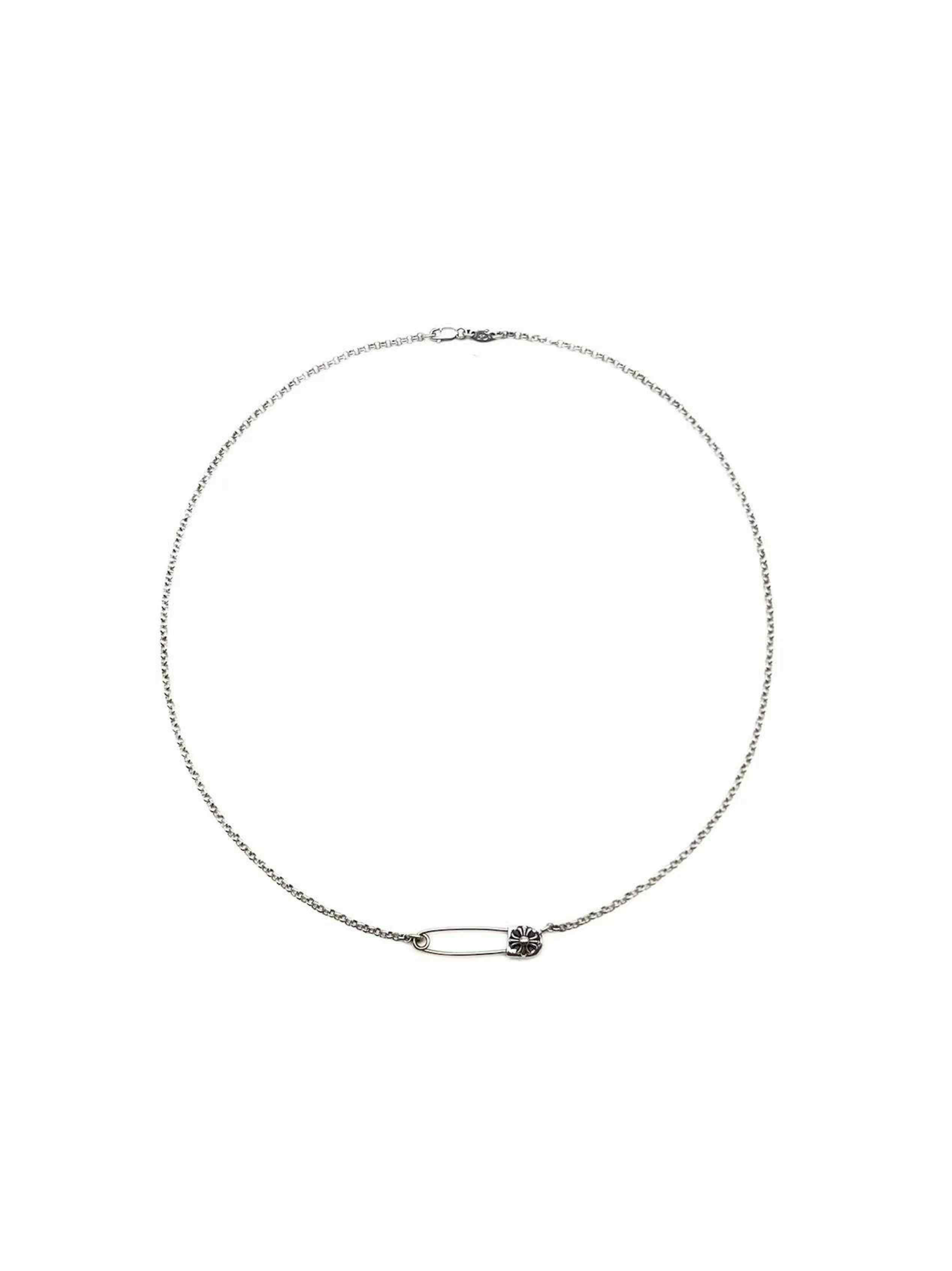 Chrome Hearts Cross Paper Clip Necklace