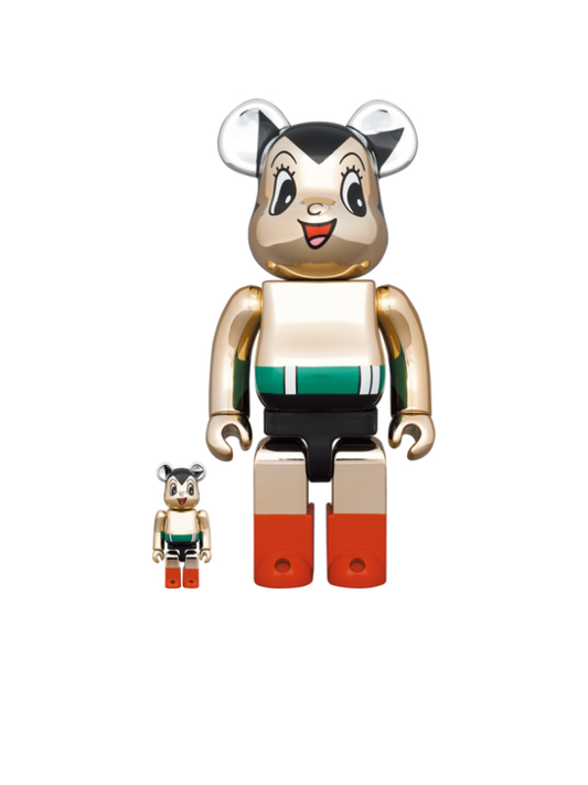 Bearbrick Astro Boy Chrome Ver. 100% + 400%